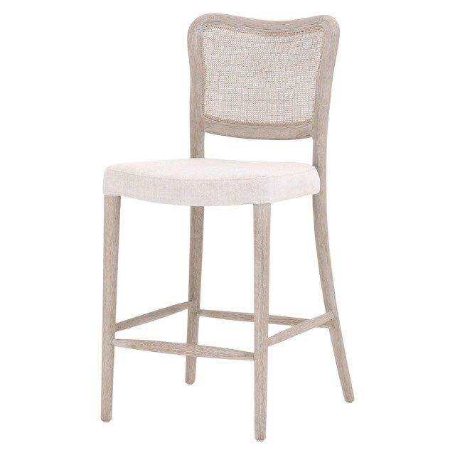 White Wood Counter Stool